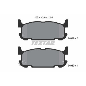 TEXTAR 2402901 Klocki hamulcowe tył dla Mazda MX-5