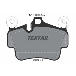 TEXTAR 2404903 Plaquettes de frein avant pour 911 Cayman Boxster Boxter