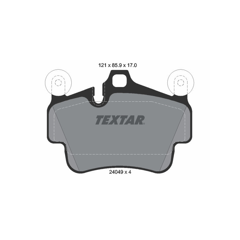 TEXTAR 2404903 Pastillas de freno delantero para 911 Cayman Boxster Boxter