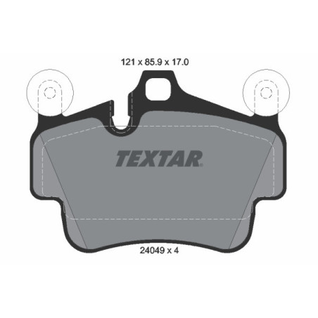 TEXTAR 2404903 Brake Pads Set Front for 911 Cayman Boxster Boxter