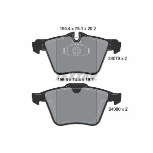 TEXTAR 2407903 Plaquettes de frein avant pour XF XK XJ S-Type