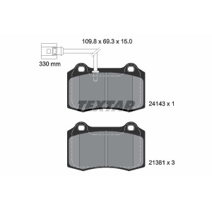 TEXTAR 2414301 Klocki hamulcowe przód dla Seat Leon