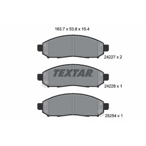 TEXTAR 2422704 Plaquettes de frein avant pour NP300 Navara NV200 Serena Leaf Pathfinder