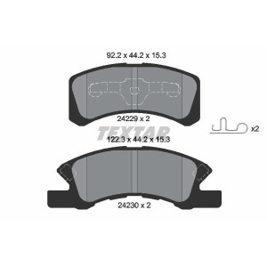 TEXTAR 2422901 Plaquettes de frein avant pour Mirage Cuore Trevis