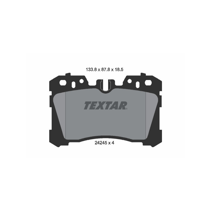 TEXTAR 2424501 Brzdové platničky predný pre LS Mirai