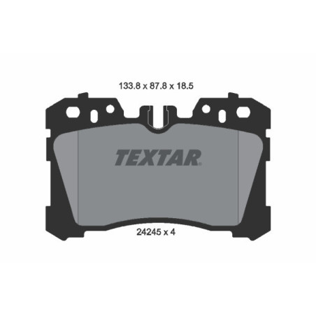 TEXTAR 2424501 Plaquettes de frein Avant pour