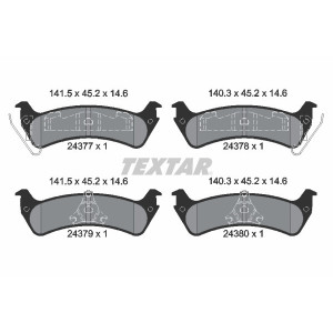 TEXTAR 2437701 Bremsbeläge Hinten für Ford Explorer Windstar