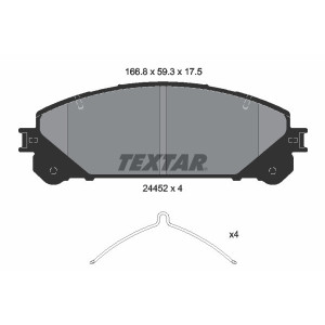 TEXTAR 2445201 Plaquettes de frein Avant pour
