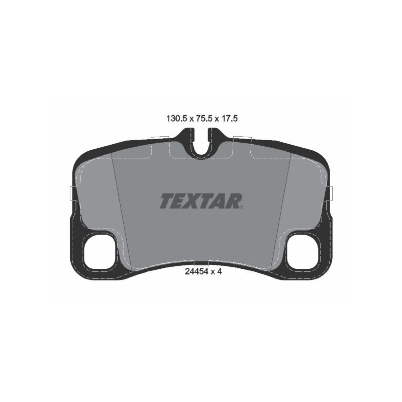 TEXTAR 2445401 Bremsbeläge Hinten für Porsche 911