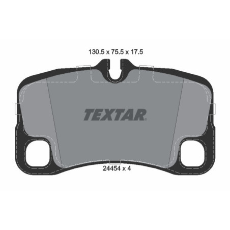 TEXTAR 2445401 Brzdové destičky zadní pro Porsche 911