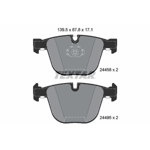 TEXTAR 2445801 Bremsbeläge Hinten für BMW X6 X5
