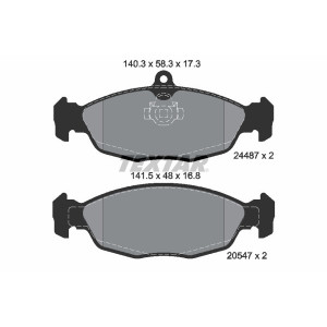 TEXTAR 2448701 Pastiglie freno posteriore per XK DAIMLER Coupe XJ DB7