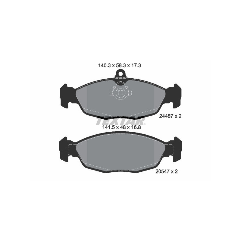 TEXTAR 2448701 Plaquettes de frein Arrière pour