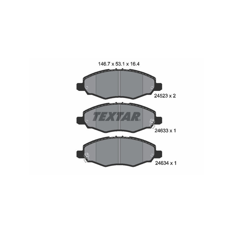 TEXTAR 2452301 Plaquettes de frein avant pour Toyota Hilux