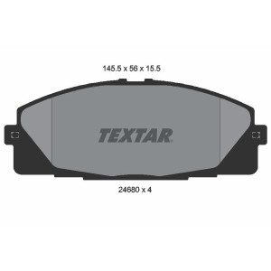 TEXTAR 2468001 Brzdové destičky Přední pro