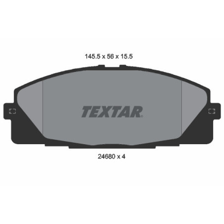 TEXTAR 2468001 Bremsbeläge Vorne für
