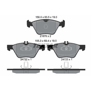 TEXTAR 2472281 Klocki hamulcowe przód dla E Pathfinder NP300 S