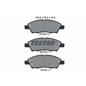 TEXTAR 2472401 Pastillas de freno delantero para Micra Tiida Almera Cube Note Sunny