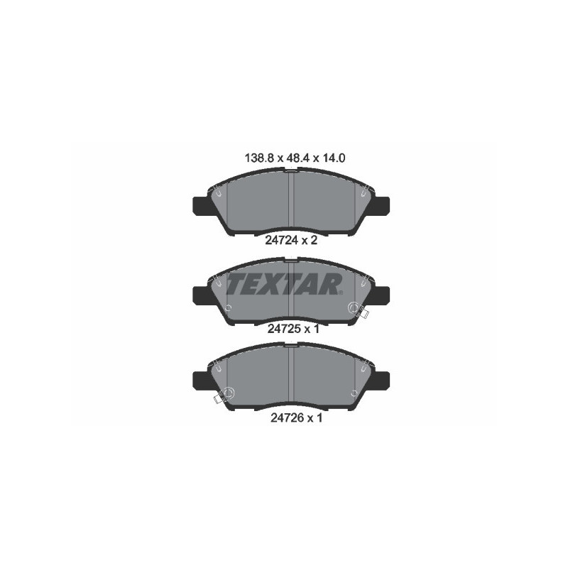 TEXTAR 2472401 Plaquettes de frein avant pour Micra Tiida Almera Cube Note Sunny