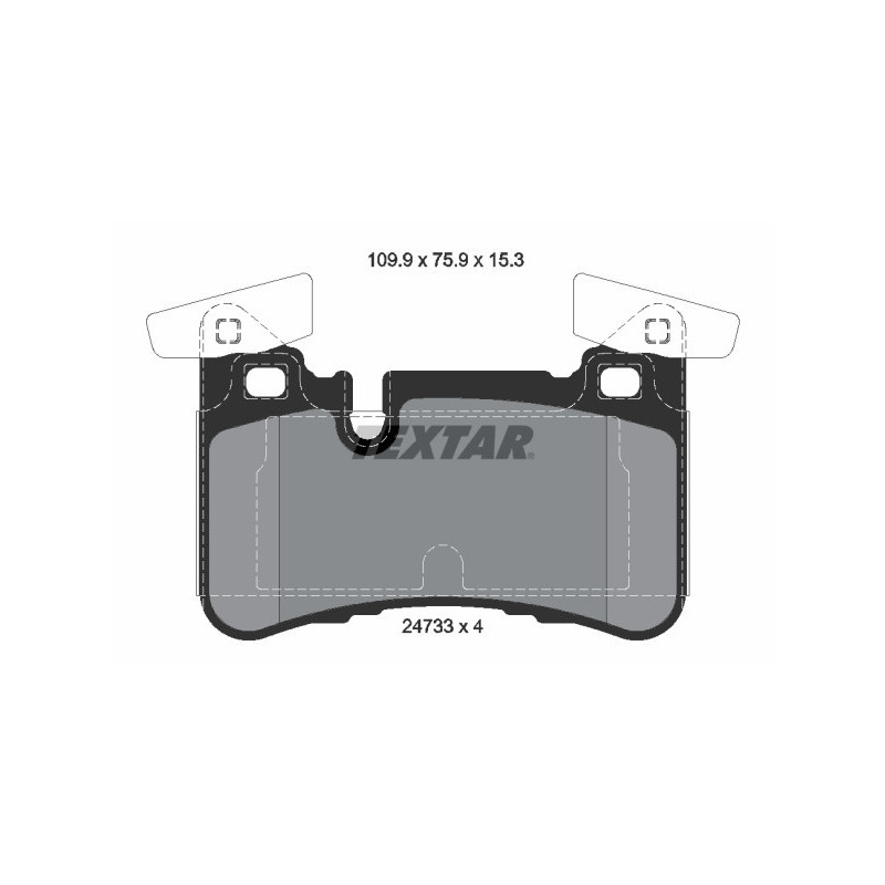 TEXTAR 2473301 Brake Pads Set Rear for Mercedes C E CLS