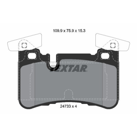 TEXTAR 2473301 Brake Pads Set Rear for Mercedes C E CLS