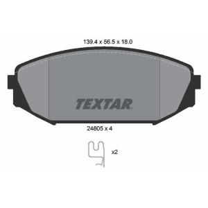 TEXTAR 2480501 Pastillas de freno delantero para Honda Odyssey