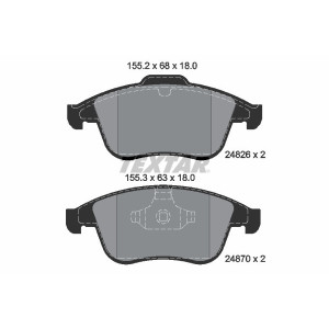 TEXTAR 2482601 Plaquettes de frein Avant pour