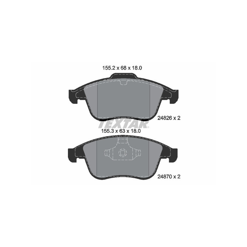 TEXTAR 2482601 Brake Pads Set Front for
