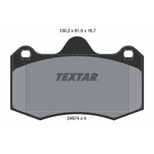 TEXTAR 2497401 Brzdové platničky predný pre Seat Ibiza