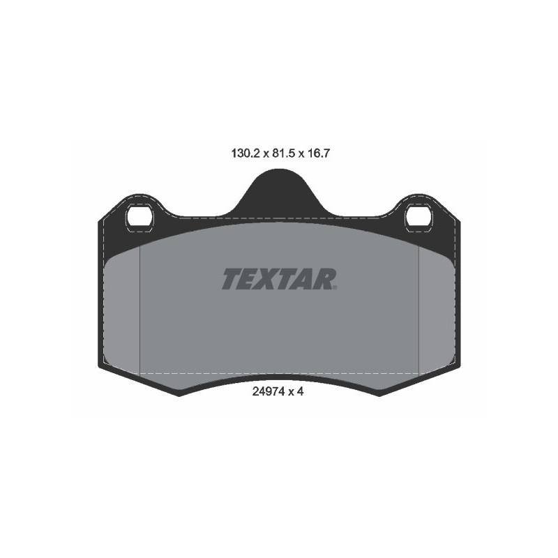 TEXTAR 2497401 Pastillas de freno delantero para Seat Ibiza