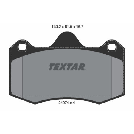 TEXTAR 2497401 Brake Pads Set Front for