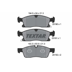 TEXTAR 2519001 Pastiglie freno anteriore per