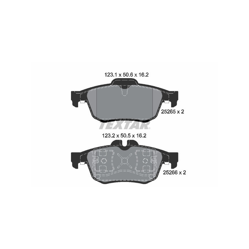 TEXTAR 2526501 Plaquettes de frein arrière pour Talisman Latitude Safrane