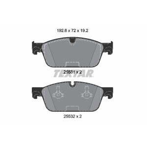 TEXTAR 2553101 Bremsbeläge Vorne für Mercedes GLE M GL GLS