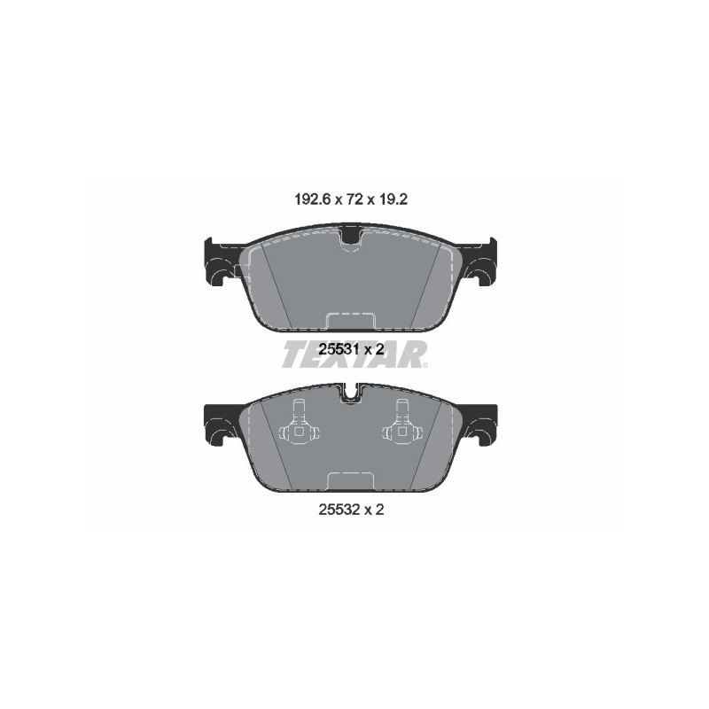 TEXTAR 2553101 Brake Pads Set Front for