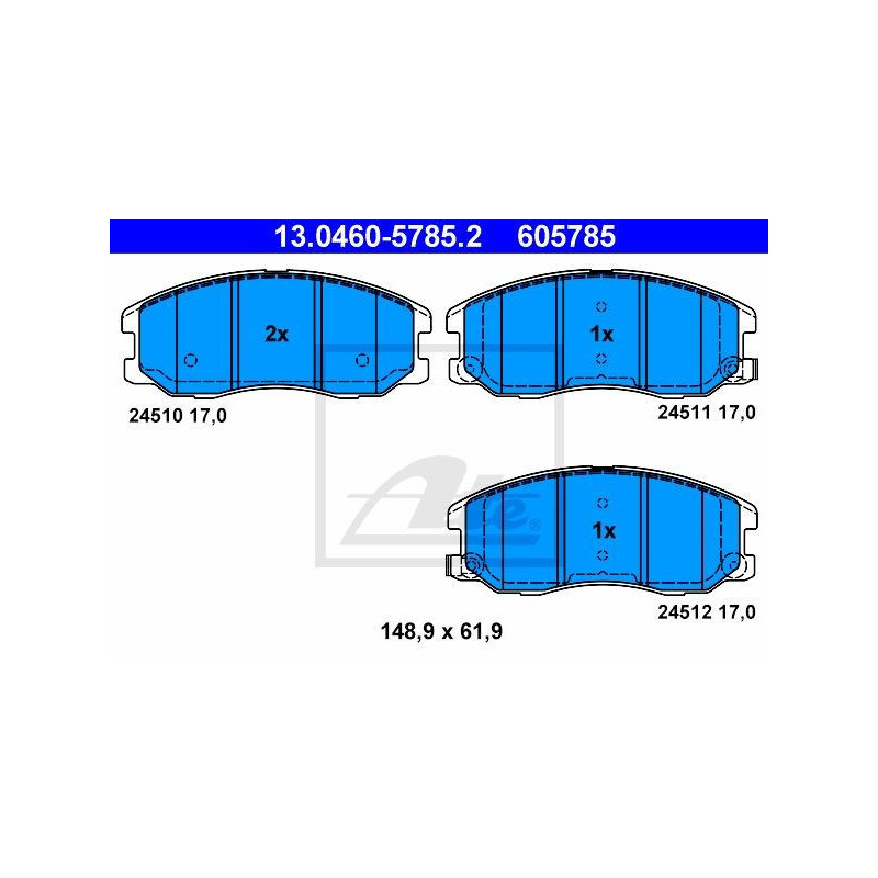 ATE 13.0460-5785.2 Brake Pads Set Front for Antara Captiva