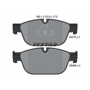 TEXTAR 2507001 Brzdové destičky přední pro 508 DS5 DS C5 DS4 RCZ 308 C6