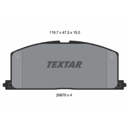TEXTAR 2087001 Bremsbeläge