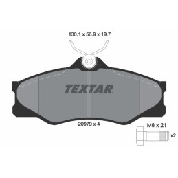 TEXTAR 2097904 Bremsbeläge