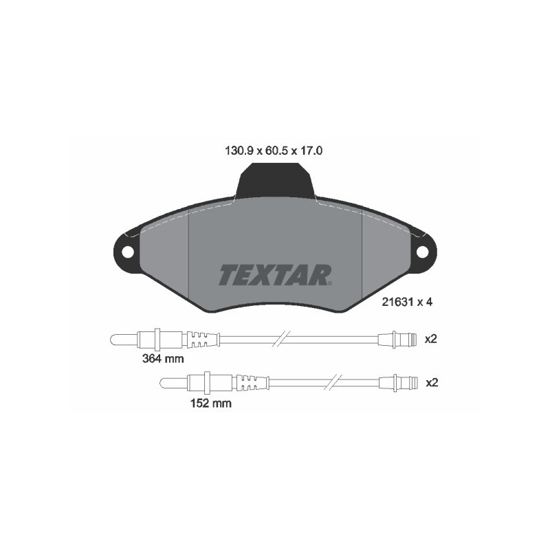TEXTAR 2163102 Brake Pads