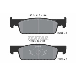 TEXTAR 2570201 Brzdové platničky predný pre Sandero Logan Clio Fortwo Twingo Forfour