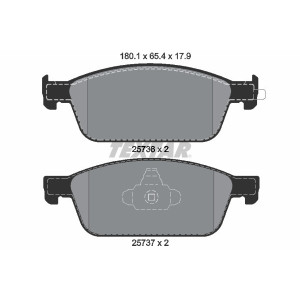 TEXTAR 2573601 Brake Pads Set Front for Focus Kuga Transit Ka+