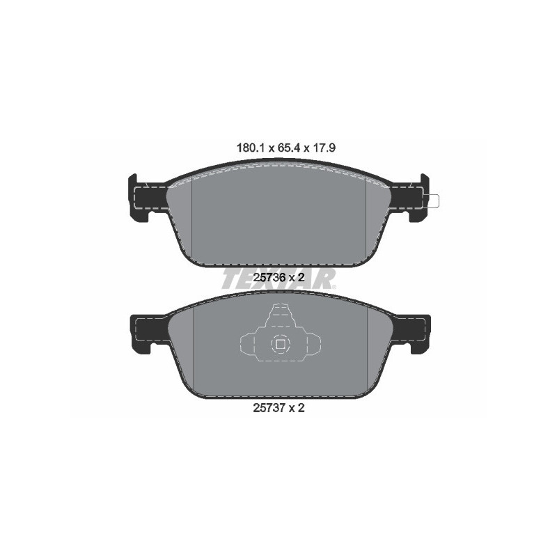 TEXTAR 2573601 Brake Pads Set Front for