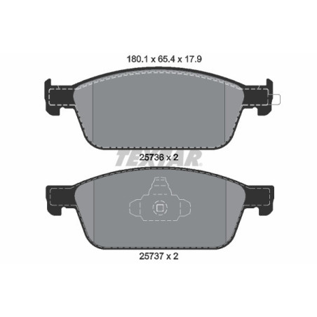TEXTAR 2573601 Pastiglie freno anteriore per Focus Kuga Transit Ka+