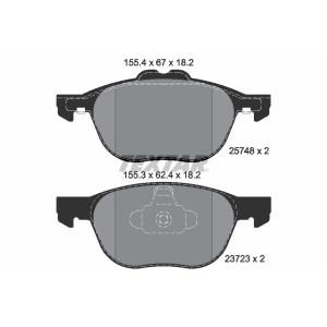 TEXTAR 2574801 Brake Pads Set Front for Ford Transit Kuga
