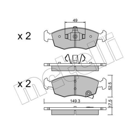 METELLI 22-0274-5 Klocki hamulcowe