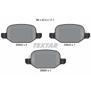 TEXTAR 2565201 Brzdové platničky zadný pre Fiat 500L