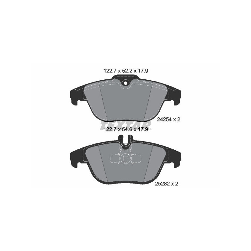 TEXTAR 2425481 Klocki hamulcowe tył dla Mercedes GLK C E