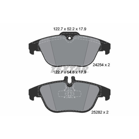 TEXTAR 2425481 Plaquettes de frein arrière pour Mercedes GLK C E