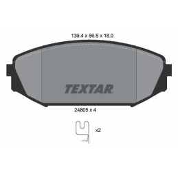TEXTAR 2480501 Brake Pads